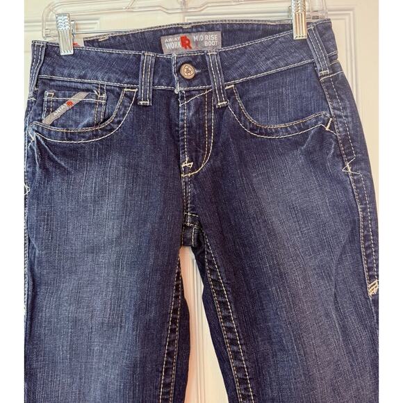 Ariat NWT FR Jeans Cat 2 Women’s 25S (actual 28x30) MidRise Bootcut Blue Quartz - Picture 3 of 15